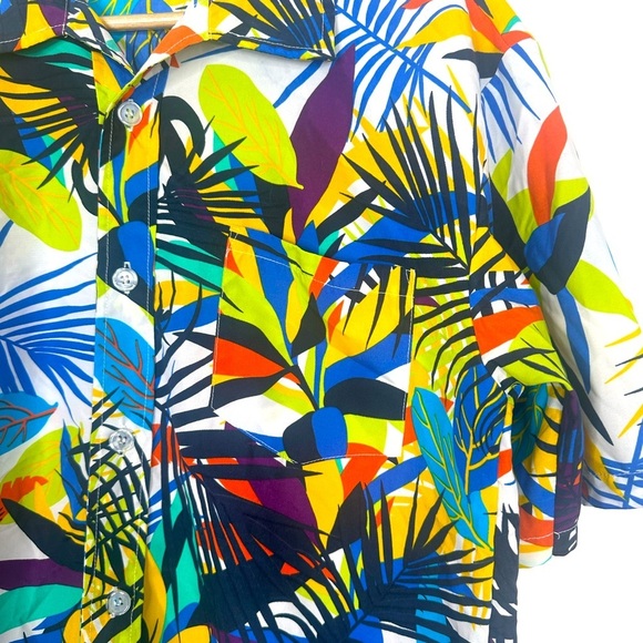 Tailor‎ Pat Love Mens Tropical Short Sleeve Button-Up Shirt 2XL 100% poly… - Picture 2 of 10
